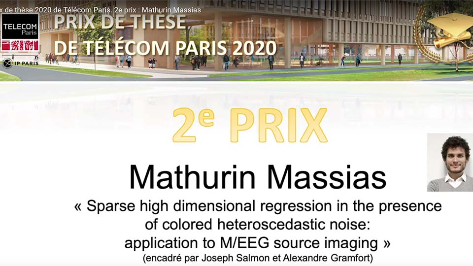 Prix de thèse 2 : Mathurin Massias