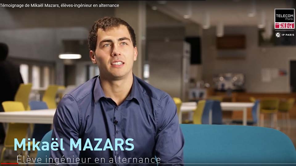 Mikaël Mazars, éléève-ingénieur en alternance