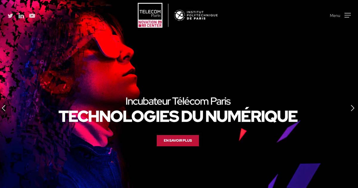 Incubateur Télécom Paris : nouveau site web