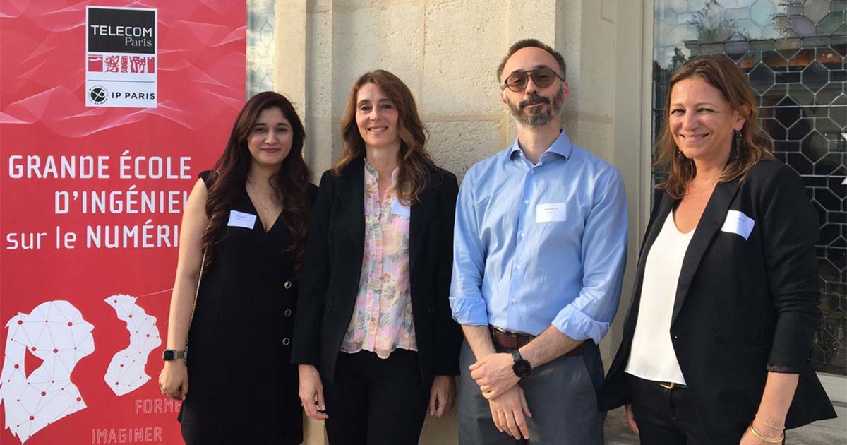 Dîner Prestige 2022 FMT : Maria Mushtaq, Laure Muselli, Stefano Zacchiroli, Elsa Angelini (de g. à d.)