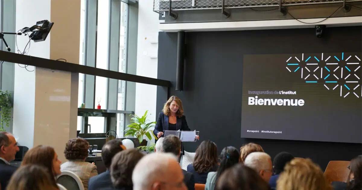 Inauguration de l'Institu onepoint, par Muriel Touaty (photo Business Cool)