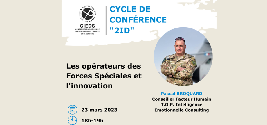 Conférence CIEDS Forces Spéciales et innovation 23/3/23