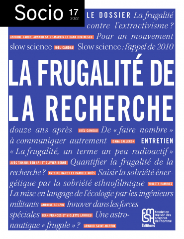 Frugalité de la recherche (couverture)