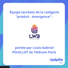 JEE 2023 : Let's Write back lauréat (logotype)