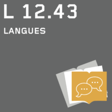 L 12.43 Langues