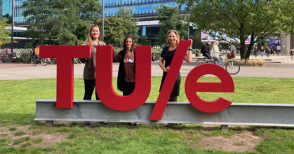 Visit of TU Eindhoven campus on Sept. 25 during EuroTech Days (Catherine Vazza from Télécom Paris / IP Paris, Christine Levavasseur and Gaelle Le Goff both from Ecole Polytechnique)