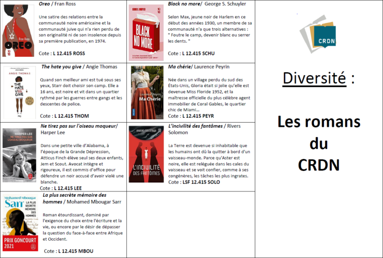 CRDN romans de la diversité 1