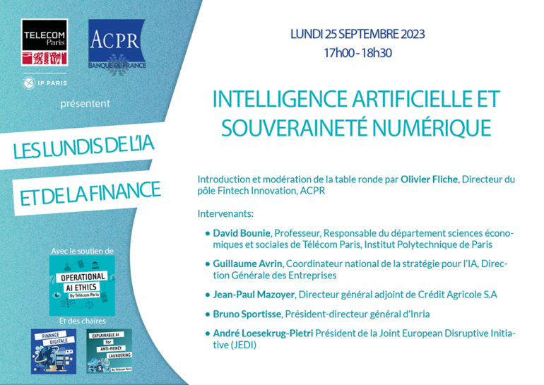 Lundi IA et souveraineté numérique 25/9/2023