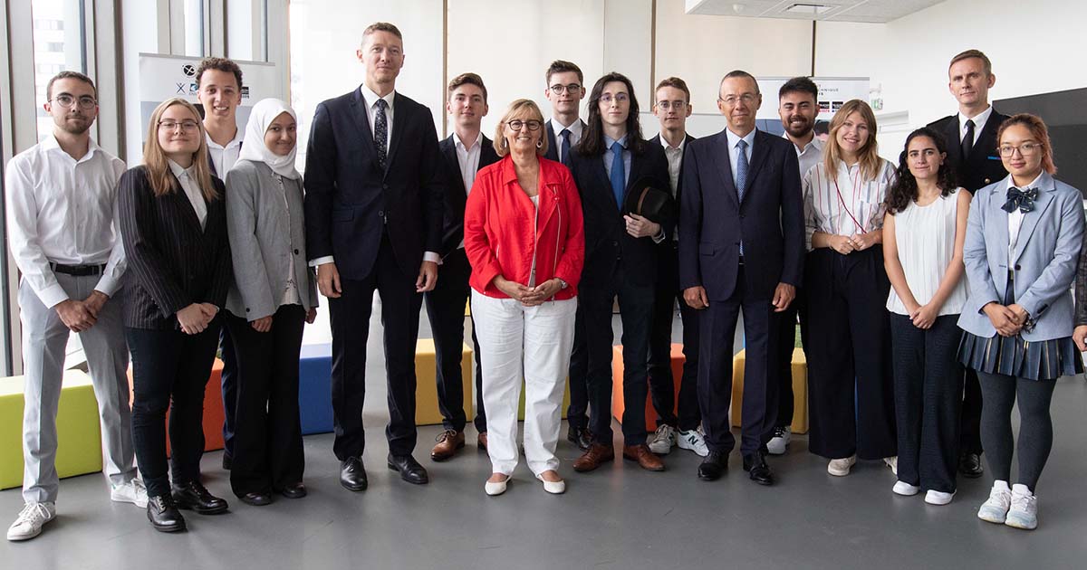 Visite de Sylvie Retailleau à Télécom Paris (c) Polytechnique/IP Paris