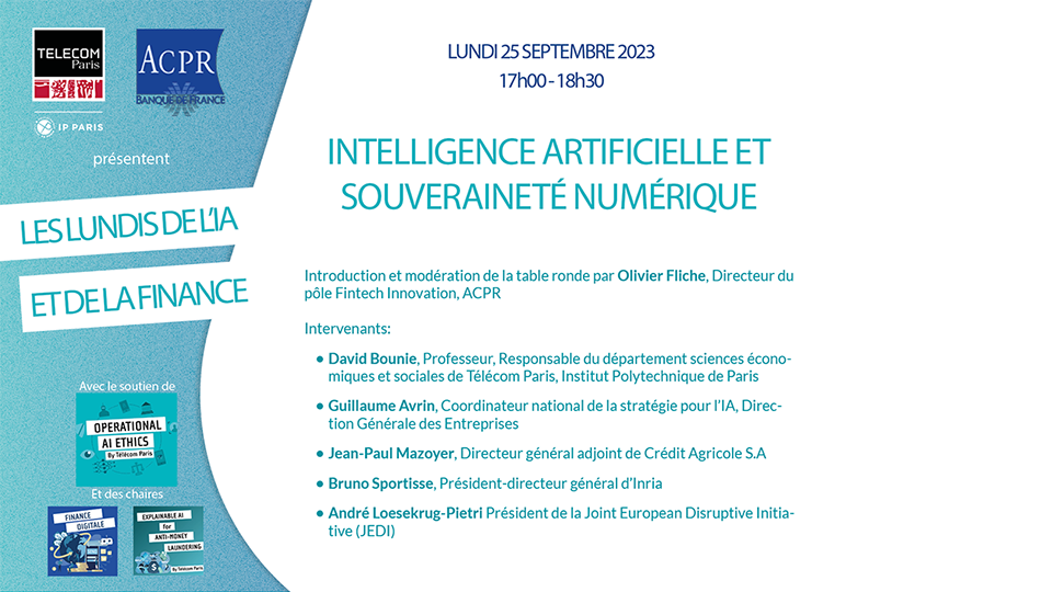 Lundi IA et souveraineté numérique 25/9/2023 (vidéo)