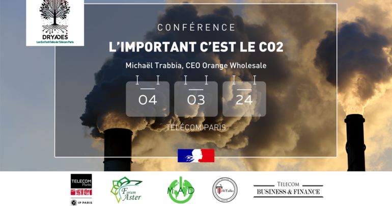 Michaël Trabbia, auteur de « L’important c’est le CO2 », invité par nos élèves lundi 4 mars 2024