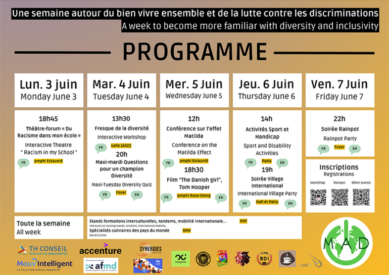 Semaine diversité interculturalité 2024 : programme