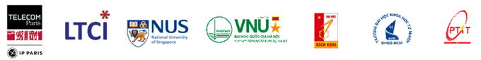 VIASM Sept. 2024 workshop partners: Télécom Paris LTCI France, NUS Singapore, VNU Viêt Nam, et al.