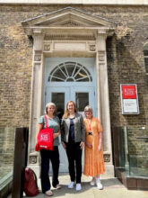France Alumni Day London, with Eleanor Salt & Jane Clarkson (King's College), and Catherine Vazza (Télécom Paris)