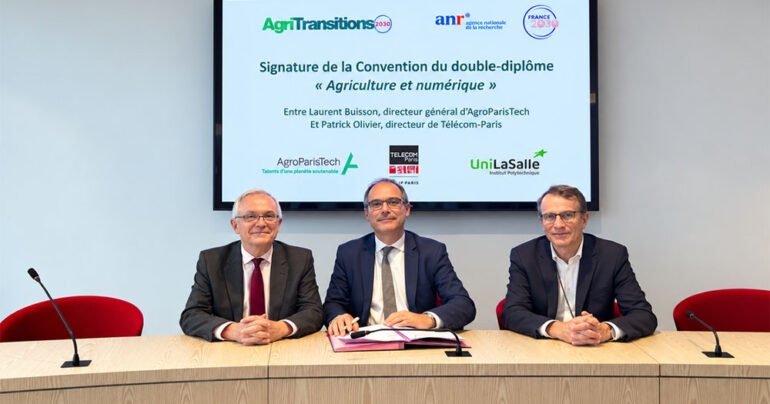Vivant et numérique : AgroParisTech et Télécom Paris créent un double diplôme (actu/lettre)